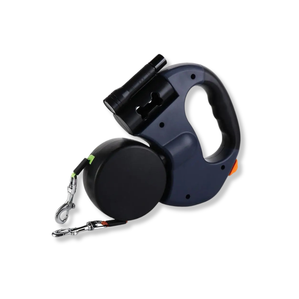 DuoGlow™ – Rotatable Dual Leash with Built-In LED Light