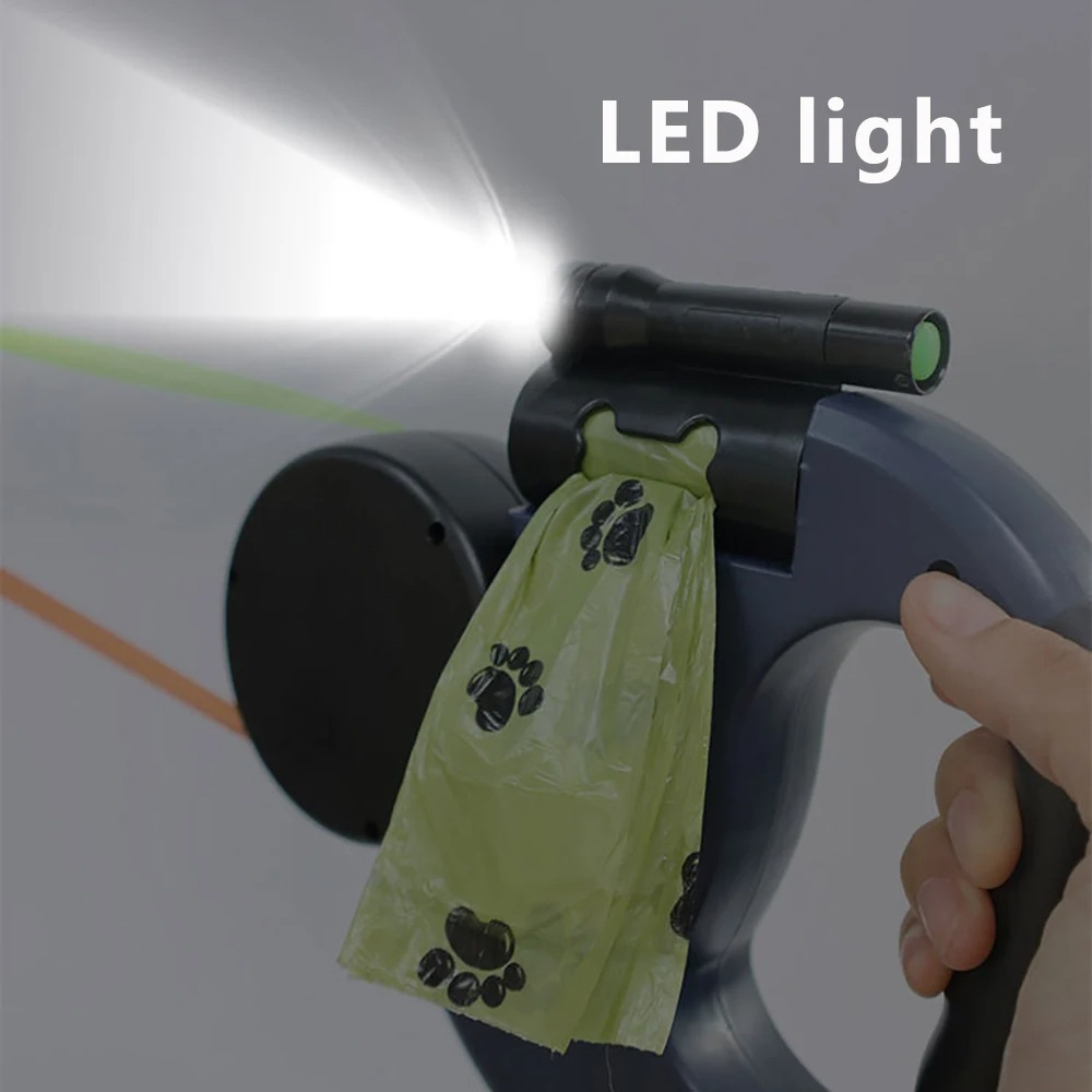 DuoGlow™ – Rotatable Dual Leash with Built-In LED Light