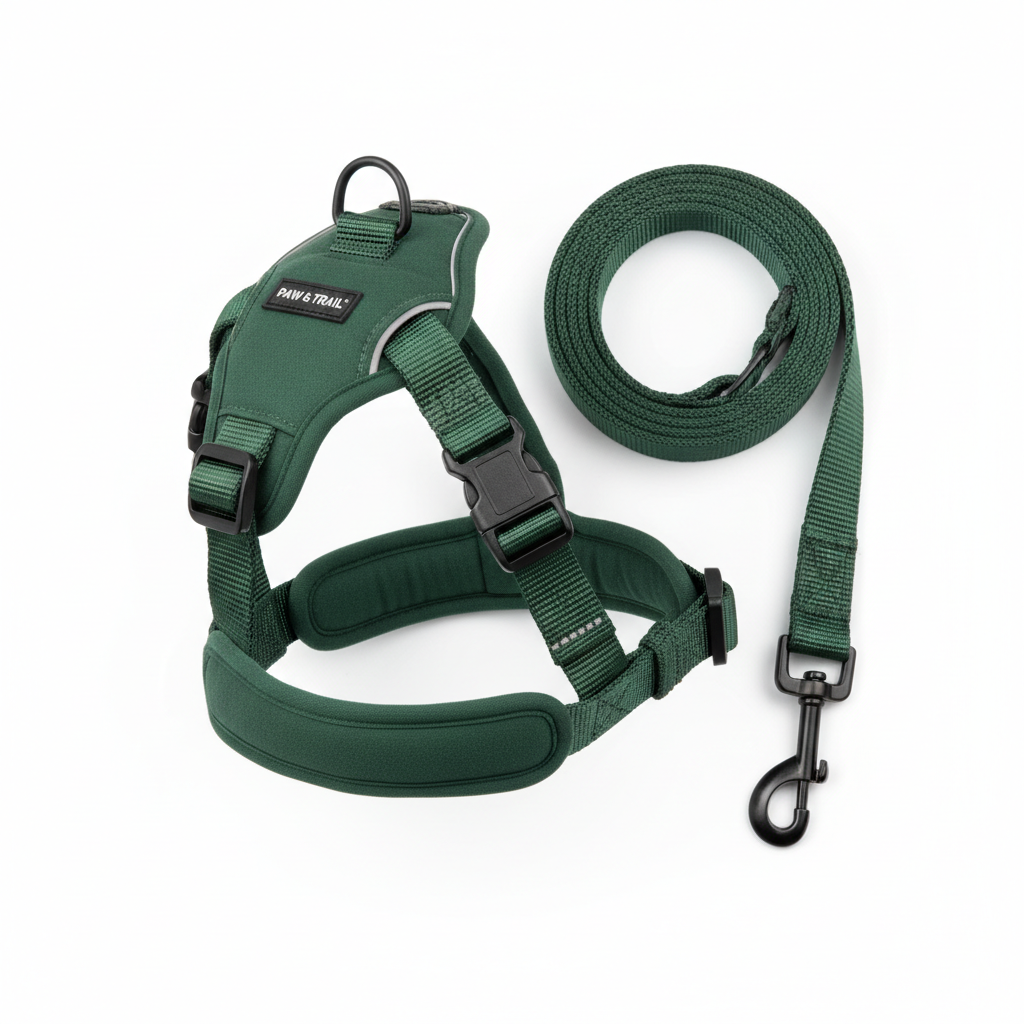 Modern Dog Harness & Leash Set